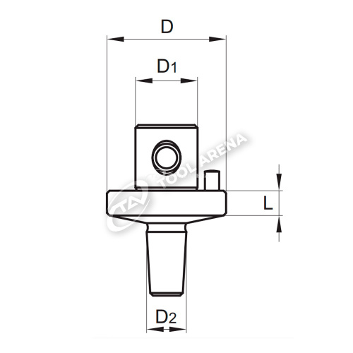 Переходник , типоразмер 54, с конусом B12 по DIN 238 для сверлильных патронов, ADM 054 B12 фото